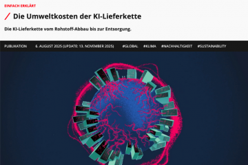 Die Umweltkosten der KI-Lieferkette